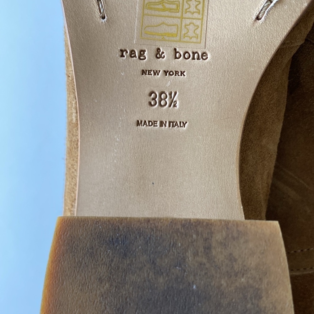 Rag & Bone Wesley Hazel brown suede ankle boots women’s 38.5 EUC - Picture 4 of 8